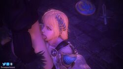 3d animated blonde_hair bouquetman crossover dickgirl fellatio female futa_on_female futanari intersex long_hair milf namco nier nier:_automata oral penis shorter_than_30_seconds sophitia_alexandra soul_calibur sound source_filmmaker video yorha_2b