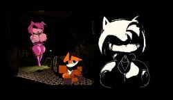 amy.exe amy_rose animated boobjob casual_nudity horror no_sound paizuri pillar_chase_2 roblox roblox_game robloxian shorter_than_10_seconds tagme thorn_(pillar_chase_2) titjob video