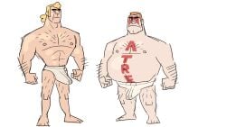 adult_swim balls boner brock_samson bulge bunbunny_(artist) erection erection_under_clothes male male_only penis sergeant_hatred smallsrabbit underwear underwear_only venture_brothers