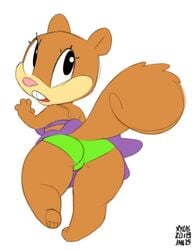 ass bikini female furry sandy_cheeks spongebob_squarepants straight_hair xylas