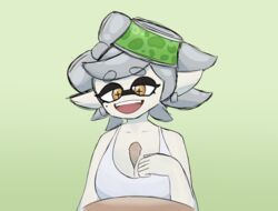 1boy 1girls 2019 alternate_breast_size animal_humanoid big_breasts breasts cephalopod cephalopod_humanoid clothed clothing ear_piercing ear_ring female hi_res hsp humanoid inkling marie_(splatoon) marine marine_humanoid mole_(marking) mollusk mollusk_humanoid nintendo open_mouth outercourse paizuri penis piercing pointy_ears sex simple_background smile solo splatoon squid_sisters straight tank_top tentacle tentacle_hair video_games