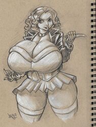 bride_of_chucky child's_play clothing corset girl huge_breasts jaeh knife thick_thighs tiffany_valentine-ray