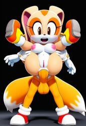 3d 3d_(artwork) ai ai_art ai_generated cream_the_rabbit novelai sega sex sonic_(series) sonic_the_hedgehog_(series) tails_the_fox