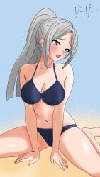 bikini blush breasts d4dj feet keekee_(kk_d4ni) niijima_ibuki swimsuit