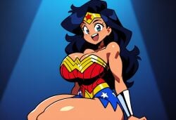 ai_generated amazon amazonian dc dc_comics female large_breasts lipstick looking_at_viewer mullon novelai superheroine thick_thighs wonder_woman wonder_woman_(series)