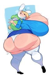 1girl 1girls 2024 2d 2d_(artwork) adventure_time ass big_ass big_breasts breasts bulumble-bee clothing female female_only fionna_and_cake fionna_the_human_girl huge_ass huge_breasts human hyper hyper_ass hyper_breasts looking_at_viewer looking_back mob_face solo solo_female sweat sweaty_ass sweaty_breasts thick_thighs thighhighs wide_hips