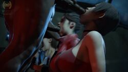 3boys 3d 3girls ada_wong bare_shoulders big_breasts big_penis blowjob claire_redfield clothed clothing dark-skinned_male dark_skin deepthroat deityofdepravity face_fucking faceless_male fellatio female gagging hand_on_head interracial irrumatio jill_valentine large_breasts long_hair male masturbation no_hand_blowjob oral oral_sex penis_in_mouth resident_evil resident_evil_2_remake resident_evil_3_remake short_hair sound straight tagme testicles video watermark