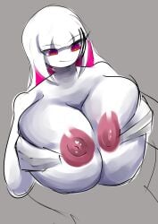 1girls aniram_13 areolae big_breasts big_breasts big_breasts blush breasts breasts class_clown exposed_breasts female female_only fnf_entity friday_night_funkin friday_night_funkin_mod horny horny_female huge_boobs huge_breasts huge_breasts nikusa_(sugarratio) pink_hair pink_nipples queen solo solo_female sweaty tagme tall_female tall_girl tall_woman text tits_out twitter two_tone_hair voluptuous voluptuous_female white_body white_hair white_skin white_skinned_female