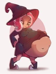 agent_8_(splatoon) agent_8_(team_wizard) breasts halloween knight_vs._wizard_splatfest malachi octoling patricia_(splatoon) soft_vore splatoon team_wizard_(splatfest) vore vore_belly witch_costume witch_hat