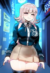 ai_generated ass ass_focus big_ass big_breasts big_butt big_thighs danganronpa danganronpa_2:_goodbye_despair dijiai focus from_front_position front_view hourglass_figure looking_at_viewer nanami_chiaki nsfw round_ass round_butt thick thick_ass thick_butt thick_legs thick_thighs thighs wide_hips