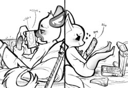 2019 aggressive_retsuko anthro beady_eyes bed biting_lip blush breasts canid canine cellphone clothing computer duo erection eyelashes female fennec fenneko foreskin fox fur haida half-closed_eyes heart hi_res holding_object humanoid_penis hyaenid kaboozey laptop legwear looking_pleasured male mammal masturbation mostly_nude navel nipples on_bed open_mouth panties partially_retracted_foreskin penile_masturbation penis phone pillow precum pussy pussy_juice retracted_foreskin sanrio selfie sitting smile smooth_fur socks spotted_hyena teeth thigh_highs thighhighs uncircumcised uncut underwear underwear_aside vaginal_masturbation vaginal_penetration webcam wet_panties