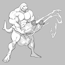 analon anthro athletic bald balls barefoot biceps big_balls big_biceps big_muscles club_shaped_penis cum cum_explosion cum_on_balls cum_on_penis cum_on_self diphallia diphallism ejaculation excessive_cum feet fin fish full_body grey_background grey_theme hanging_breasts holding_penis huge_balls huge_cock humanoid humanoid_feet humanoid_penis hyper hyper_balls hyper_muscles hyper_penis male male_only marine masturbation monochrome multi_penis muscles muscular muscular_male muscular_thighs pecs penis projectile_cum retracted_foreskin shark shark_tail solo tail thick_penis throbbing toomanyboners vein veins veiny_penis