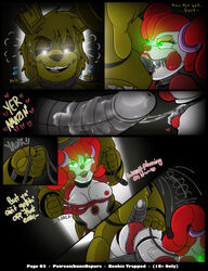 1boy 1boy1girl 1girls baby_(fnafsl) buns-n-spurs circus_baby circus_baby_(fnaf) comic female five_nights_at_freddy's oral sister_location springtrap springtrap_(fnaf) straight tagme torn_clothes