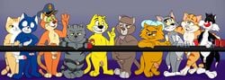 absurd_res anthro anthro_male balls cats domestic_cat douglas_benson feline fritz_the_cat fritz_the_cat_(character) group heathcliff_(series) hi_res humanoid_penis karakusa_(shima_shima_tora_no_shimajirou) looney_tunes male male_only mammal neenya og_readmore penis riff-raff shima_shima_tora_no_shimajirou smooth_fur sylvester tapio_chatarozawa tom_and_jerry tom_cat top_cat top_cat_(series) warner_brothers working_buddies! yaoi yellow_fur