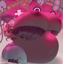 1girls areolae belly belly_button belly_expansion belly_inflation breast_expansion breasts enormous_belly enormous_breasts expansion female huge_belly hyper hyper_breasts inflation marina_(splatoon) nipples splatoon splatoon_(series) splatoon_2 velvet_bambi