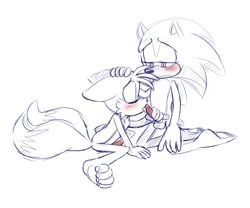 2boys anthro balls bluechika blush canid canine duo erection eulipotyphlan feet fellatio fox fur hedgehog licking male mammal open_mouth oral penis sex sonic_(series) sonic_the_hedgehog tails tongue tongue_out unbreakablebond video_games yaoi