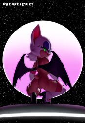 1girls 3d 3d_(artwork) alternate_version_available anthro ass ass_focus bat bat_wings blue_eyelids female female_focus female_only genitals gloves glowing_eyes green_eyes half-closed_eyes half_naked half_naked_female hi_res high_heels high_resolution highres highwizard_(modeler) looking_at_viewer looking_back makeup pink_clothing plump_labia pussy reaper21cry rear_view rouge_the_bat seductive seductive_look seductive_smile sega sitting smirking smirking_at_viewer solo solo_female solo_focus sonic_(series) sonic_the_hedgehog_(series) source_filmmaker source_filmmaker_(artwork) squating tail thick_thighs view_from_below voluptuous voluptuous_body voluptuous_female white_clothing