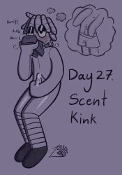 blush erection fully_nude genital_fluids huffing jerking jerking_off jerkingoff kinktober lily-lilac male male_only non-human precum precum_drip raggedy_andy raggedy_ann scent scent_kink scent_play scentplay self_upload smelling_underwear sniffing_clothes sniffing_musk sniffing_underwear striped_legwear thinking_of_someone_else thought_bubble toony uncle_clem underwear