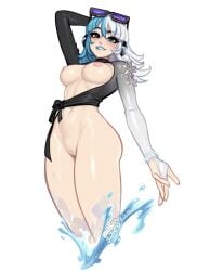 1girls asian blushypixy blushyspicy breasts female female_torso hairless_pussy luna_snow luna_snow_(cool_summer) luna_snow_(marvel_rivals) marvel marvel_comics marvel_rivals pussy shaved_pussy