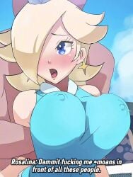 animated big_breasts breasts breasts_bouncing edit edited english english_text female male male/female male_penetrating_female mario_(series) mario_tennis no_sound princess_rosalina rape rosalina super_mario_galaxy tagme tennis_uniform text video