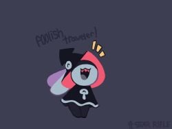 °ロ° a! accidental_exposure accidental_penetration accidental_sex animated arrow belly_bulge cape cute dialogue dress dubious_consent failed_attempt furry halloween inflation ink magic missile sound sound_effects spell squid star_rifle stomach_bulge tagme tearing_up video wizard wizard_hat