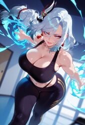 shenhe (genshin impact) from genshin impact by balecxi