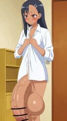 1futa 2d ai ai_generated animated balls ballsack belly_button black_hair blush blushing boobs bottomless breasts brown_eyes censor_bar censored censored_penis cock dick edit flaccid futa futa_only futanari genitals hair hair_ornament half_naked hayase_nagatoro huge_balls huge_cock huge_penis human hyper hyper_balls hyper_penis intersex large_penis long_hair misteryousmugenfutaeditor navel no_bra open_shirt penis please_don't_bully_me,_nagatoro scrotum shirt small_breasts solo solo_futa tagme tan tan-skinned_futa tan_body tan_skin tanline tanned tanned_body testicles vein veins veins_on_cock veins_on_dick veins_on_penis veiny veiny_penis vertical_video video walking