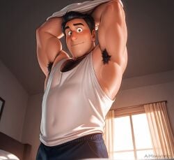 2026 aimenpics ai_generated mayor_jerry hoppers disney pixar dilf tagme gay male male_only 1boy solo