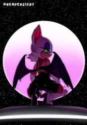 1girls 3d 3d_(artwork) alternate_version_available anthro ass ass_focus bat bat_wings black_clothing blue_eyelids clothed clothed_female female female_focus female_only gloves glowing_eyes green_eyes half-closed_eyes hi_res high_heels high_resolution highres highwizard_(modeler) leotard looking_at_viewer looking_back makeup pink_clothing pussy pussy_bulge reaper21cry rear_view rouge_the_bat seductive seductive_look seductive_smile sega sitting smirking smirking_at_viewer solo solo_female solo_focus sonic_(series) sonic_the_hedgehog_(series) source_filmmaker source_filmmaker_(artwork) squating tail thick_thighs tight_clothing view_from_below voluptuous voluptuous_body voluptuous_female white_clothing