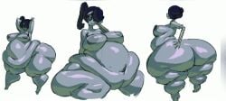 1girls andwobble animated ass belly breasts chubby chubby_female edit fat fat_female female female_only gif hair_over_one_eye huge_ass huge_belly multiple_poses nipples noonun obese obese_female skullgirls smiling solo solo_female squigly zombie zombie_girl