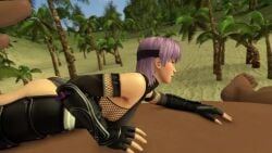 3d 3girls anal anal_insertion anal_vore animated ayane_(doa) dark-skinned_female dark_skin dead_or_alive face_in_ass female giantess hagisher kasumi_(doa) lisa_hamilton minigirl mp4 multiple_prey purple_hair pushed_down sound tagme trapped trapped_in_butt video vore