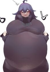 1girls alternate_body_type alternate_breast_size belly big_breasts breasts breasts_bigger_than_head dadada_53 fat female hex_maniac huge_belly huge_breasts human human_only hyper hyper_belly light-skinned_female light_skin npc_trainer pokemon pokemon_xy