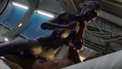 1boy 1girls 3d alien alien_girl ardat-yakshi asari big_breasts blue_skin breasts choking commander_shepard female interspecies john_shepard male maleshep mass_effect mass_effect_2 mass_effect_3 morinth nude penis prederty sex straight unseen_male_face vaginal_penetration