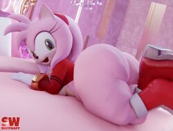 amy rose from sonic (series) by snippwapp