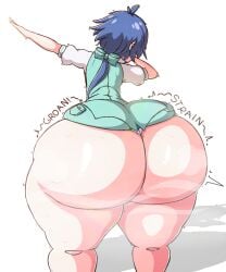 1boy 1femboy 2024 2d ass back_view barely_contained big_ass big_butt blue_eyes bottom_heavy bottom_heavy_femboy bottom_heavy_male clothing dab dab_(dance) dabbing femboy femboy_only feminine feminine_male giant_ass girly hair hair_ornament hair_ribbon huge_ass light-skinned_femboy light-skinned_male light_skin lloyd_de_saloum male male_only onomatopoeia rear_view senor9 senordraws shortstack_femboy solo tensei_shitara_dai_nana_ouji_dattanode,_kimamani_majutsu_o_kiwamemasu thick thick_ass thick_boy thick_butt thick_thighs