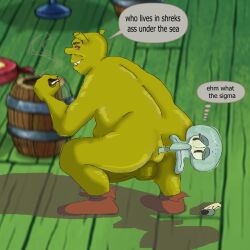 2boys anal anal_vore crossover dreamworks freaky_ward gaping_anus gay gay_anal gay_male gay_sex male male/male male_only male_pred male_prey nickelodeon oiled_ass oiled_body oiled_skin shitpost shrek shrek_(series) spongebob_squarepants spongebob_squarepants_(series) squidward_tentacles stretched_anus vore weird_crossover what_the_fuck