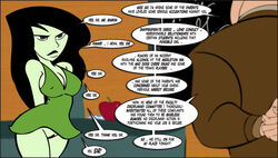 cleavage col_kink comic disney disney_channel dress female human kim_possible male no_panties pussy shego steve_barkin straight straight_hair tagme