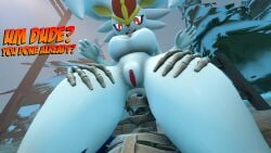 3d_(artwork) absurd_res anthro anus ass big_breasts big_butt body_invasion bone bottomless box bra breasts cinderace clothed clothing container crate digital_media_(artwork) duo ears_down female fence fencepost footwear fur furchev generation_8_pokemon genitals happy head_between_buttocks head_in_anus hi_res lagomorph leg_grab male male/female mammal monster night nintendo partially_clothed pivoted_ears plant pokemon pokemon_(species) raised_hands red_eyes skeleton smile snow snow_on_trees socks source_filmmaker_(artwork) spread_anus spreading street_lamp text thigh_grab tree undead underwear vulva warmth white_body white_fur workout_clothing worried