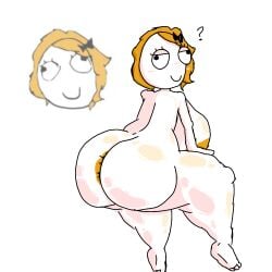 anthro anthro_only anthrofied anus anus_outline ass ass_bigger_than_body ass_bigger_than_breasts ass_bigger_than_head ass_bigger_than_torso bedroom_eyes big_areola big_ass big_breasts big_butt big_nipples big_thighs black_eyes blank_background blonde_female blonde_hair blush blushed_face blushing_female breasts breasts_bigger_than_head butt_bigger_than_body butt_bigger_than_breasts butt_bigger_than_head butt_bigger_than_torso completely_nude completely_nude_female confused confusion derp derp_eyes derpina detailed_shading feet female female_anthro female_only hair_ribbon happy hourglass_figure hyper hyper_ass hyper_breasts hyper_butt hyper_thighs llama_maniac looking_at_viewer looking_back looking_back_at_viewer meme no_sex no_thoughts_head_empty nude nude_female oil oiled oiled_ass oiled_body oiled_breasts oiled_skin oiled_up oily oily_skin pussy rage_comics reference reference_image ribbon ribbon_in_hair short_hair simple_background sitting sitting_down smile smiling smiling_at_viewer smirk solo solo_focus standing straight thick_ass thick_thighs visible_areolae white_background white_skin yellow_anus yellow_areola yellow_breasts yellow_hair