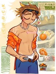 1boy artist_name chuck_(papa_louie) clothing flipline flipline_studios male male_only muscular muscular_male not_porn nude nude_male papa_louie pectorals solo_male top_surgery_scars underwear video_game video_games