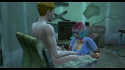 1boy 1futa 3d anal animated blowjob colored_hair elliotyip futa_on_male futanari intersex male oral paizuri tagme tattoo tattoos the_sims the_sims_4 titfuck titjob video