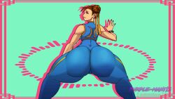 animated big_ass capcom chun-li no_sound pantyhose purplemantis street_fighter street_fighter_alpha tagme twerking