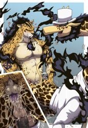 2025 anal anal_sex animal_genitalia animal_penis anthro anthro_on_anthro anthro_penetrated anthro_penetrating anthro_penetrating_anthro anthro_penetrating_male balls biped black_facial_hair black_hair blush bodily_fluids bottomless bottomless_anthro bottomless_male cheetah clenched_teeth close-up closed_eyes clothed clothing colored cum cum_in_ass cum_inside cum_while_penetrated cumshot doggy_style duo ejaculation equine_genitalia equine_penis erection facial_hair felid feline from_behind_position genital_fluids genitals giraffe giraffid hair hat headgear headwear hi_res humanoid_genitalia humanoid_penis kaku_(one_piece) long_neck male male/male male_penetrated male_penetrating male_penetrating_anthro male_penetrating_male mammal motion_lines nude one_piece open_mouth orgasm orgasm_face penetration penile penile_penetration penis penis_in_ass pink_penis rob_lucci_(one_piece) sex shirt simple_background tail teastuff teeth top_hat topwear white_balls white_top_hat yellow_tail