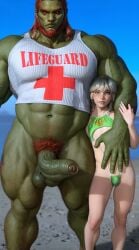 3d abs ai-generated ai_generated body_hair breath_of_the_wild curved_penis erection femboy flaccid flaccid_penis foreskin ganondorf gay green_skin hdregrets link male male_focus male_only muscular muscular_male nude nude_male pecs penis pubic_hair size_difference swimsuit the_legend_of_zelda twink uncircumcised uncut yaoi
