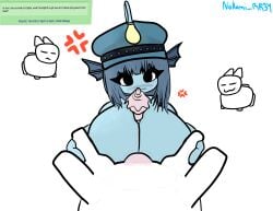 angry angry_expression animal beastiality big_breasts big_penis boobjob boobs_bigger_than_head boobs_out boobs_pressed breast_press breasts breasts_bigger_than_head breasts_out bunny colored drawing female grabbing grabbing_legs gubby gubby_(roblox) hat illustration knot knotted_penis nokomi nokomi_rr34 nude paizuri paizuri_lead_by_female paizuri_with_gigantic_breasts roblox roblox_avatar robloxian size_difference size_play upset zoophilia
