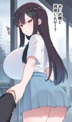 ai_generated female huge_breasts nozomi_(akitokage01) tsundere