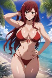 erza scarlet from fairy tail by asckarit