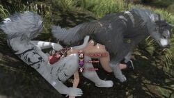 bad_end breasts feral final_fantasy_xiv futanari hrothgar imminent_death miqo'te rape sex triata wolf
