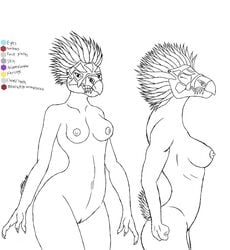 028-mendicantspire alien anthro avian birbs bird breasts female female_kig-yar genitals grin halo halo_(series) hi_res kel-t'zek kig-yar microsoft non-mammal_breasts nude pussy scalie smile solo video_games xbox_game_studios