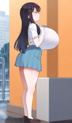 ai_generated female huge_breasts nozomi_(akitokage01) tsundere